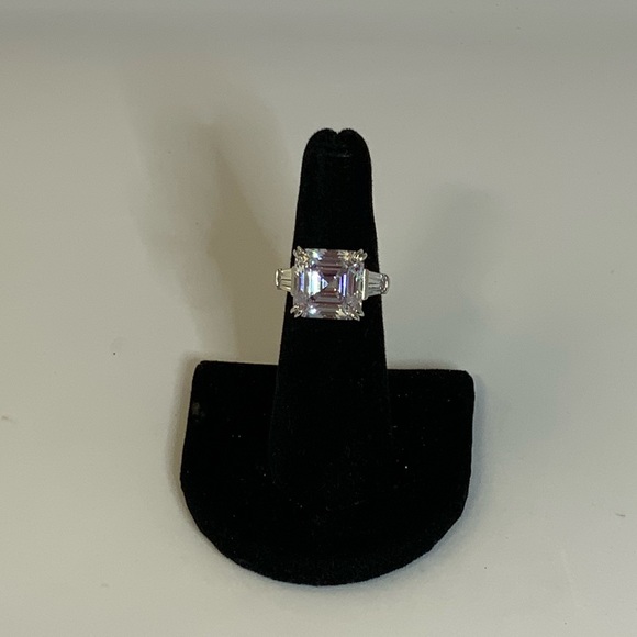 5ct Asscher Cut Ring - Picture 9 of 16